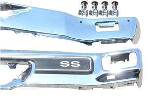 Ss Rear Bumper 1970 Front and Rear Bumper Kit with SS Pad Included w/bolts - Ausley's ...