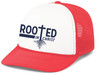 Christian Rooted In Christ Rope Hat Foam Front Trucker