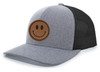 Happy Face Leather Patch Trucker