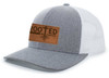 Christian Rooted In Christ Leather Patch Trucker