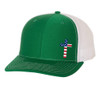 Christian American Flag Filled Cross Trucker