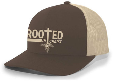 Christian Rooted In Christ Cross Trucker