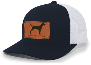 Canine Collection Redbone Coonhound Leather Patch Trucker