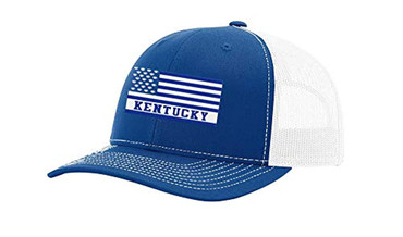 Kentucky College Football Team Color Trucker, Royal/White