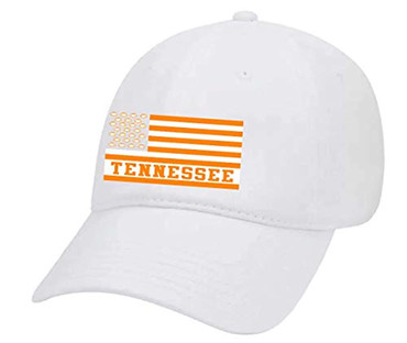 Tennessee College Football Team Color Dad Hat, White