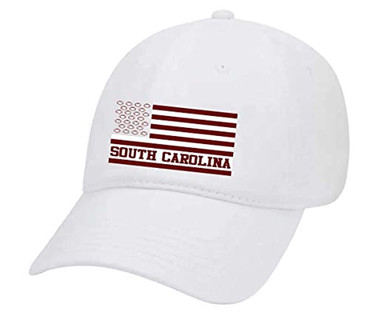 South Carolina College Football Team Color Dad Hat, White