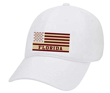 Florida College Football Team Color Dad Hat, Maroon/White