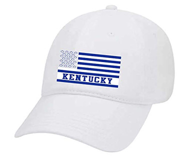 Kentucky College Football Team Color Dad Hat, White