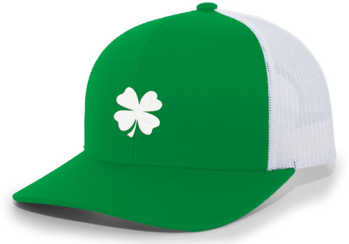 Lucky Clover Shamrock Center Golf Trucker