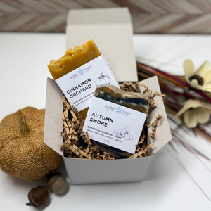 Ember + Glow Soap Pair – Fall Handmade Collection Ember + Glow Soap Pair – Fall Handmade Collection