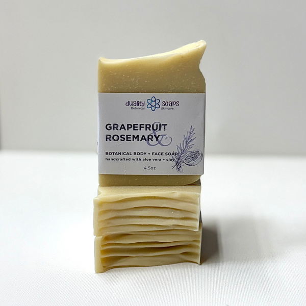 Grapefruit Rosemary  Hydrating Aloe Botanical Soap