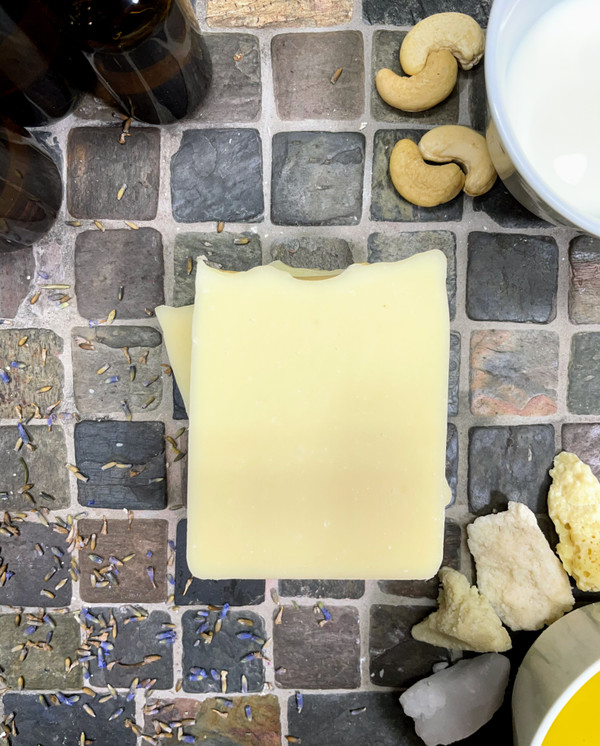 Lavender Frankincense Soothing Cashew Milk | Sensitive Skin Soap
