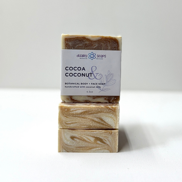 Cocoa + Coconut Soap | Unscented Coconut Milk & Cocoa Bar