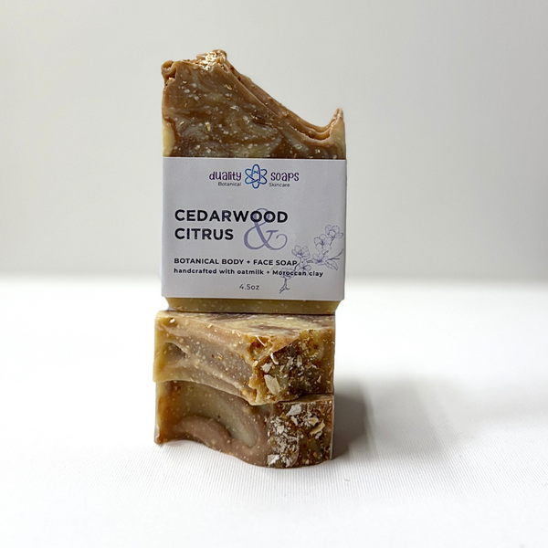 Cedarwood Citrus  Exfoliating | Soothing Oat Milk  Soap