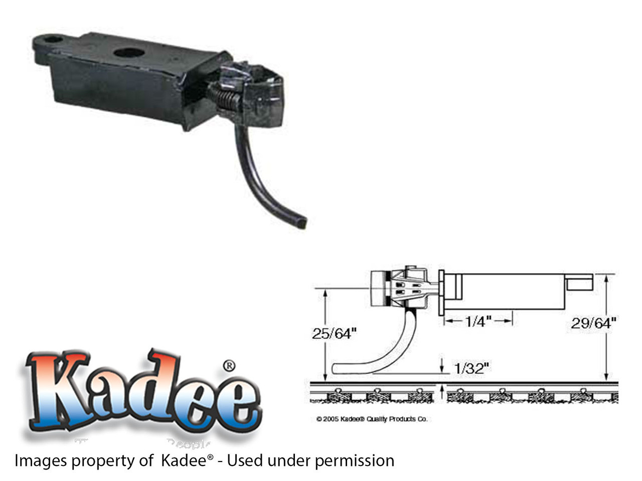 178 Kadee® "Scale" Metal Whisker® #158 Coupler & "Scale" Gearbox HO Scale