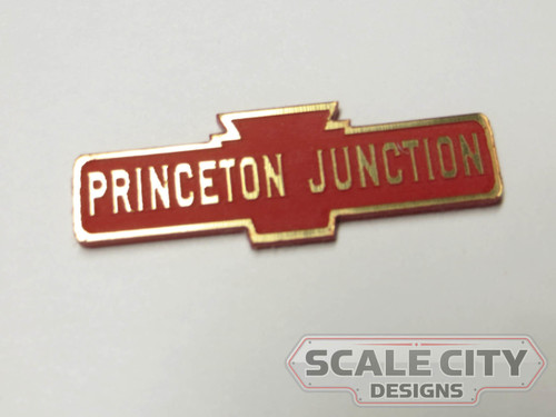 PRE-FINISHED PRR Pennsylvania LARGE Station Sign Laser Cut CUSTOMIZED ANY NAME O Scale