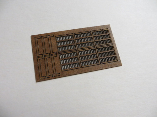 48-4009 Laser Cut sewer rain water catch basin grate curb O Scale storm drain