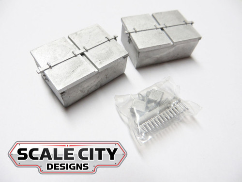 48-204 BATTERY VAULT DOUBLE RECTANGLE STYLE O SCALE FKA KEIL LINE 2 / 3 RAIL