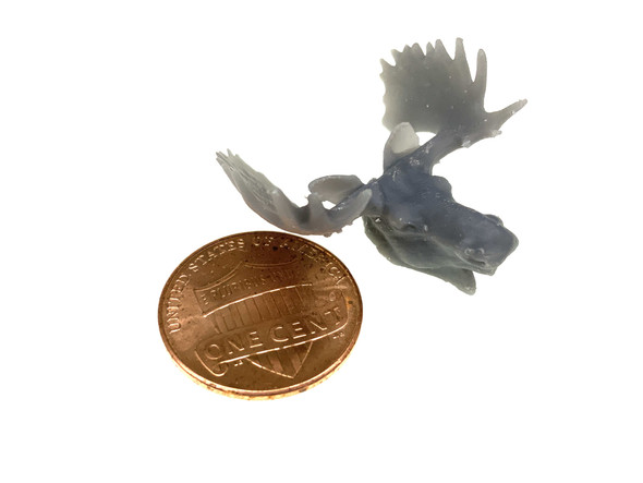 3D-001 Moose Head 3D Printed O Scale 1/48 Diorama Detail Bar
