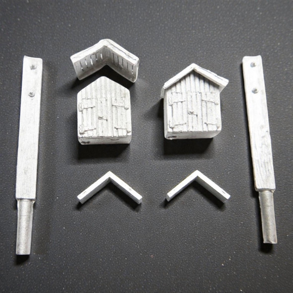 48-160 LINESIDE RR PHONE BOX CLOSED PAIR O SCALE FKA KEIL LINE