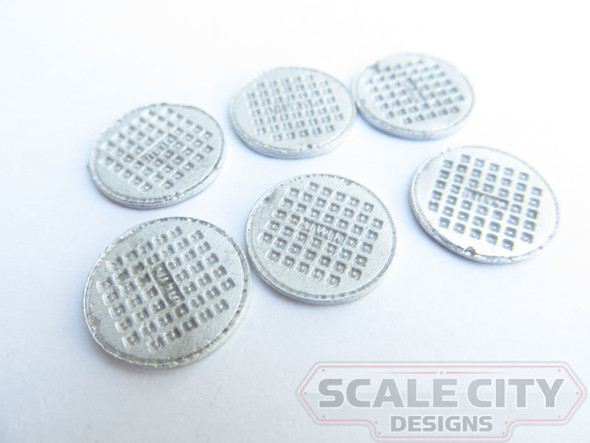 48-650 UTILITY, WATER, & SEWER COVERS SET O SCALE FKA KEIL LINE