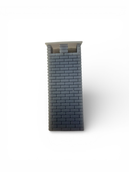 77-1013 Building Detail brick chimney wide - open vent very detailed 3D printed O Scale