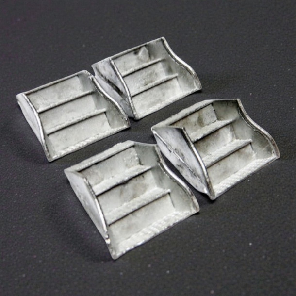 48-079 PASSENGER CAR  HEAVY WEIGHT FLARED STEPS O SCALE FKA KEIL LINE