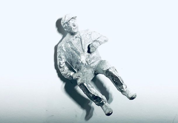 48-1312 Man Sitting Leaning Figure FKA Keil Line O scale