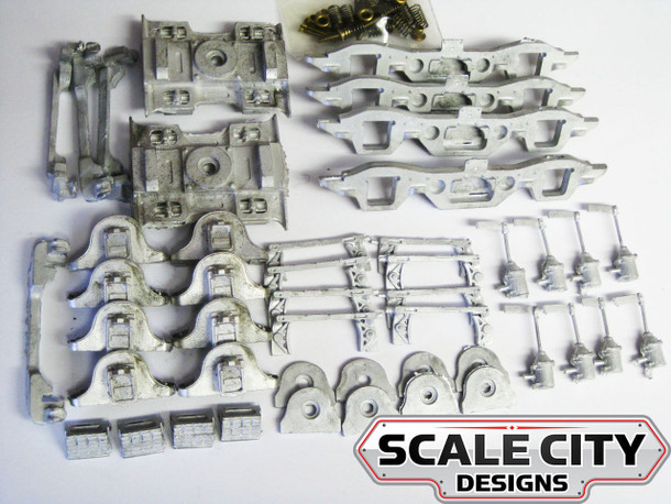 48-096 SP Daylight Napolean Hat Sprung Passenger Trucks O Scale