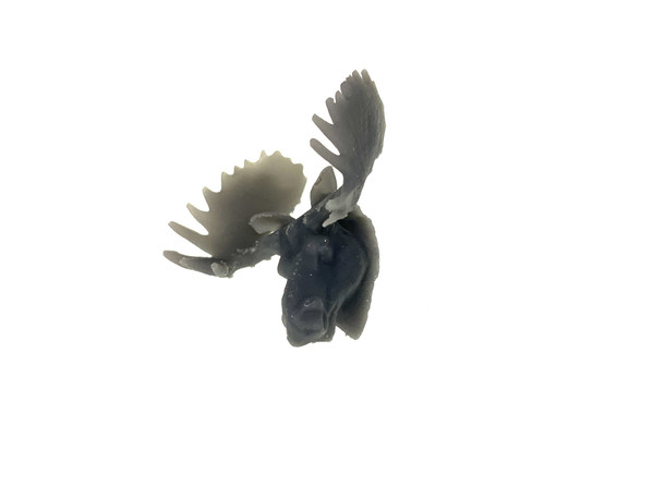 3D-001 Moose Head 3D Printed O Scale 1/48 Diorama Detail Bar