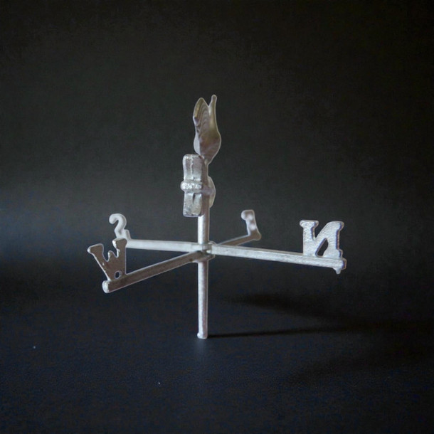 MM-782 Dollhouse Miniature WeatherVane Weather Vane Rooster Very Detailed Pewter