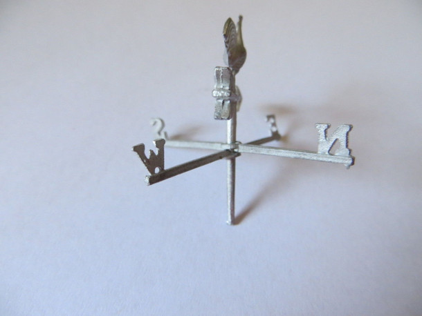 MM-782 Dollhouse Miniature WeatherVane Weather Vane Rooster Very Detailed Pewter