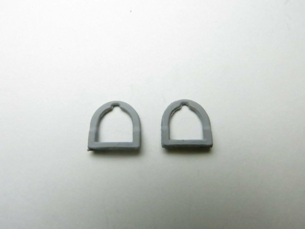 MM777 1/12 Dollhouse Miniatures Horse Stirrups (pair) Pewter Casting