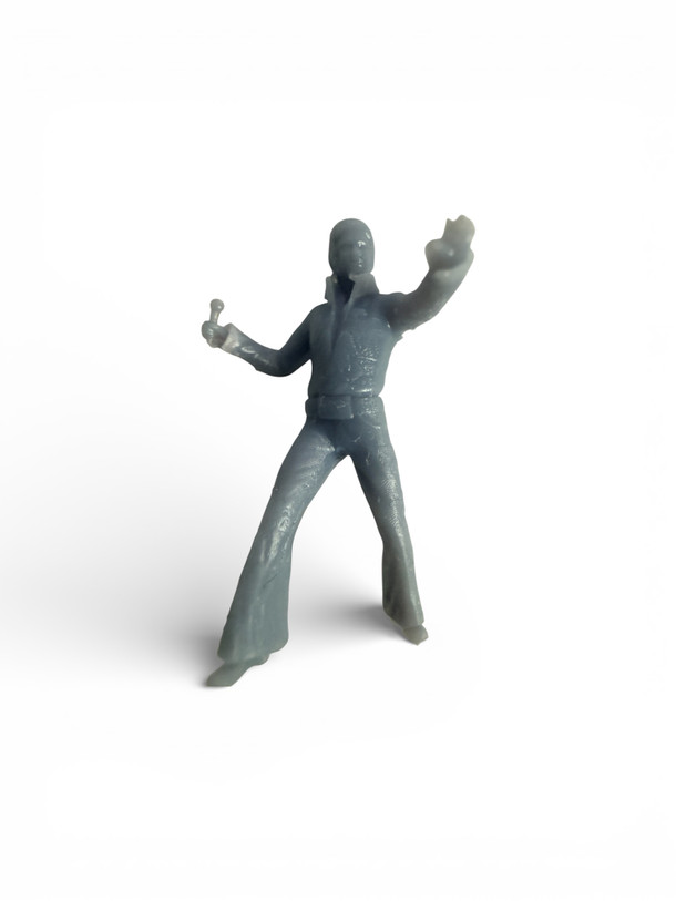 77-1008 "Elvis" Figure Singer with microphone 3D printed O Scale