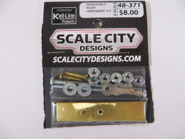 48-371 Removable Roof Hardware Kit Passenger Car O Scale FKA Keil Line Walthers