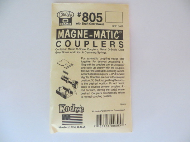 Kadee 805 O Scale Couplers All Metal
