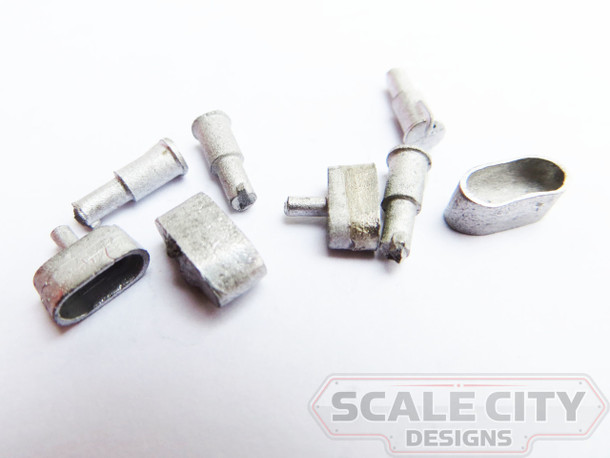 48-065 Exhaust Stacks for EMD E-8 E-9 O Scale