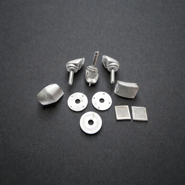 48-117 BUDD DINER VENT SET ROOF VENTS PASSENGER CAR O SCALE FKA KEIL LINE