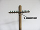 48-1195 Utility Pole Crossarm Small V Brackets FKA Keil Line O scale
