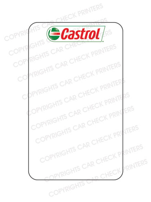 10044553-C6 CASTROL OIL CHANGE STICKERS