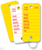 10050132C-YW - YELLOW KEYID POLY KEY TAGS - 252 PER BOX WITH 2 MARKERS AND KEY RINGS