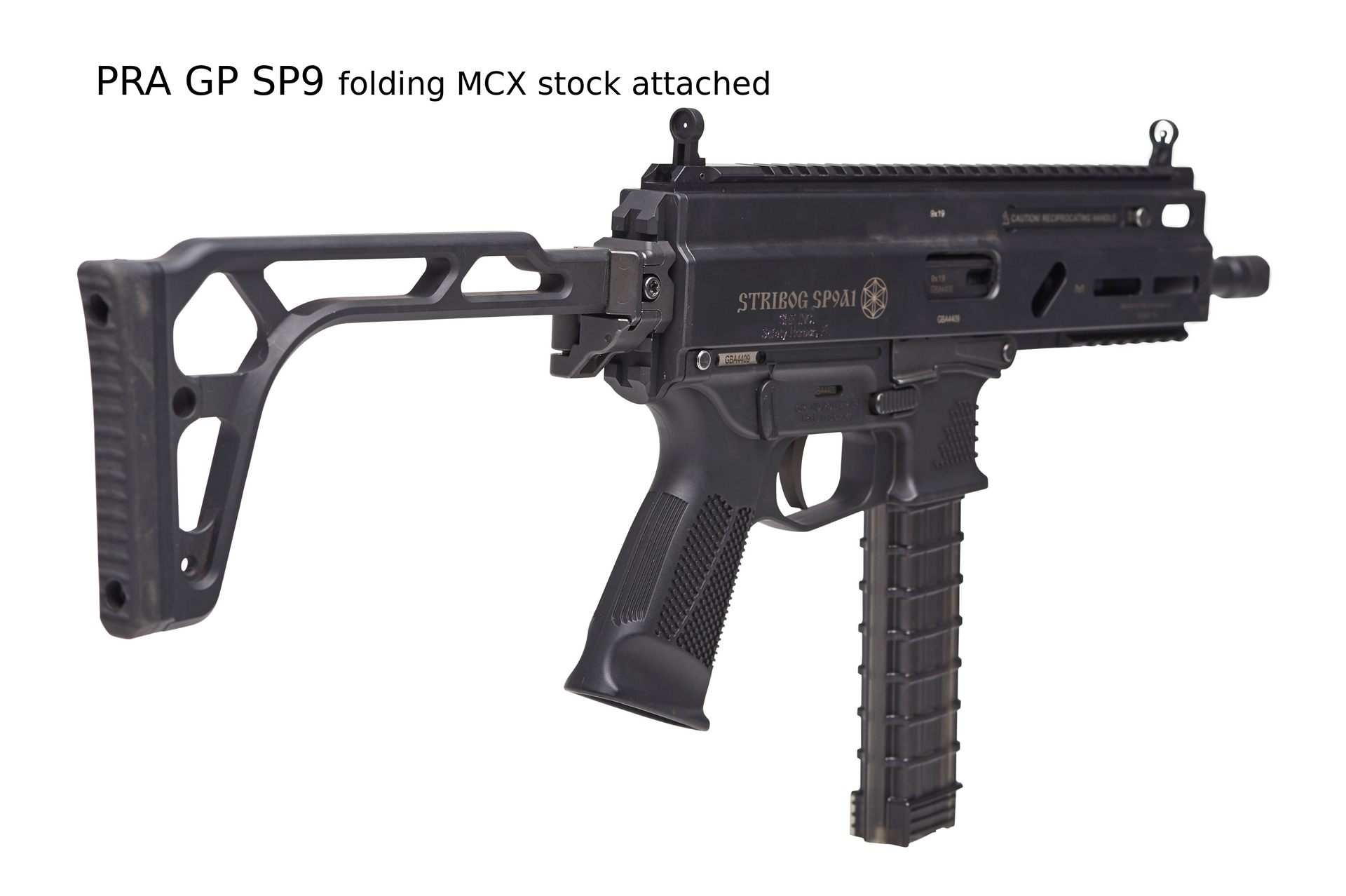 Stribog SP9a1 picatinny rail adapter