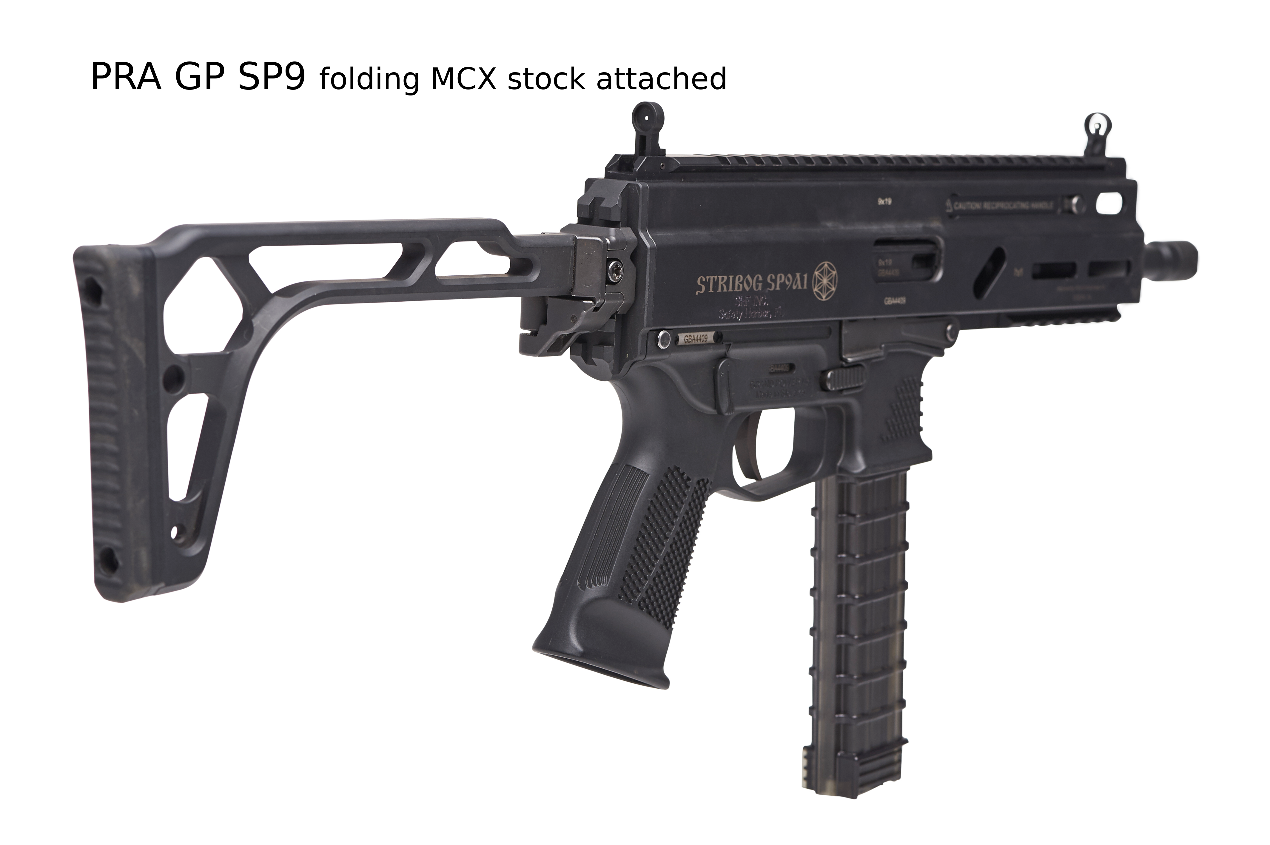 Stribog SP9a1 picatinny rail adapter