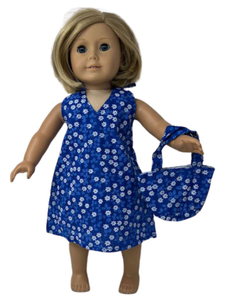18 American Girl Doll Clothes Blue MARKET DAY SKIRT Truly Me Mix n Match  NEW