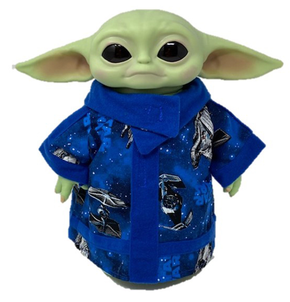 Mandalorian Yoda The Child Star Wars Blue Print Robe