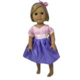 Satin Party Dress Fits 18 Inch Girl Doll Like Our Generation American Girl My Life Dolls