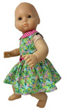 Doll Clothes Superstore Flowers And Check Dress Fits 15 Inch Baby Dolls
