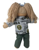 Doll Clothes Superstore USA Army Print Jacket Pants Fit Cabbage Patch Kid Dolls