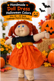 Doll Clothes Superstore Handmade Doll Dress Halloween Colors Fits 14 - 15 Inch Cabbage Patch Kid Dolls