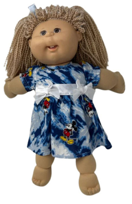 Favorite Mouse Print Dress Fits 15-16 Inch Baby And Cabbage Patch Kid Dolls